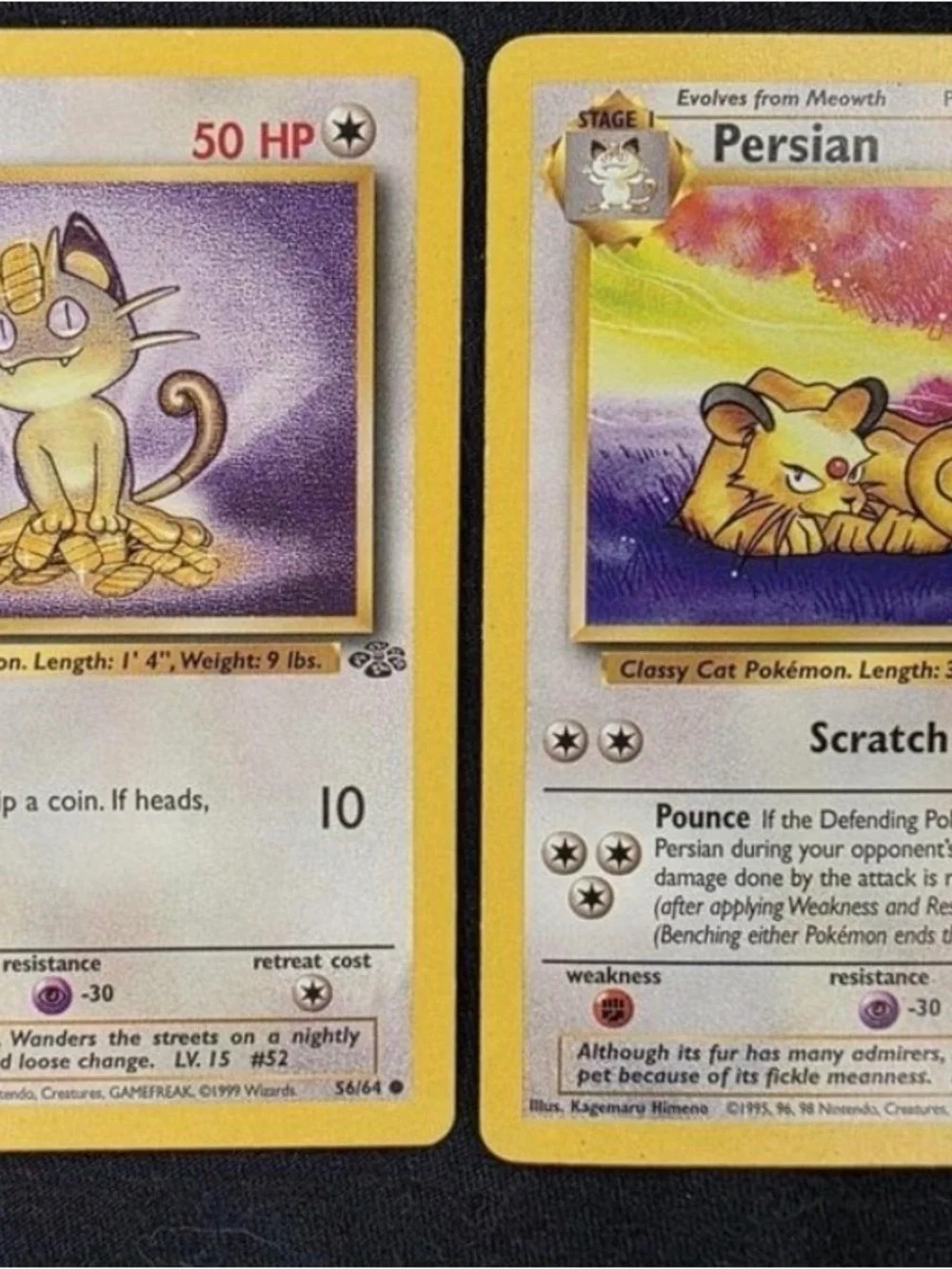 Vintage 90s pokemon Assorted Trading Cards - Yellow-Edged Collector Set